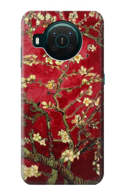 S2414 Red Blossoming Almond Tree Van Gogh Case For Nokia X10