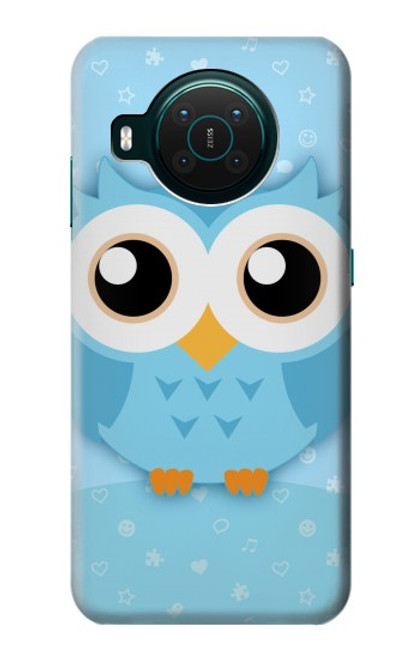 S3029 Cute Blue Owl Case For Nokia X10