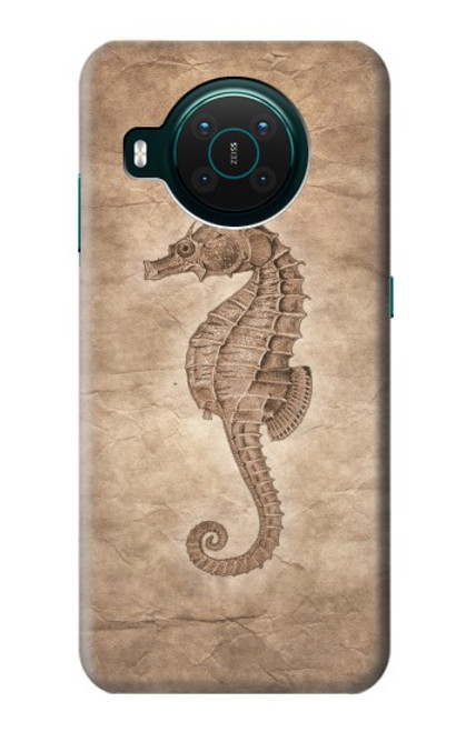 S3214 Seahorse Skeleton Fossil Case For Nokia X10