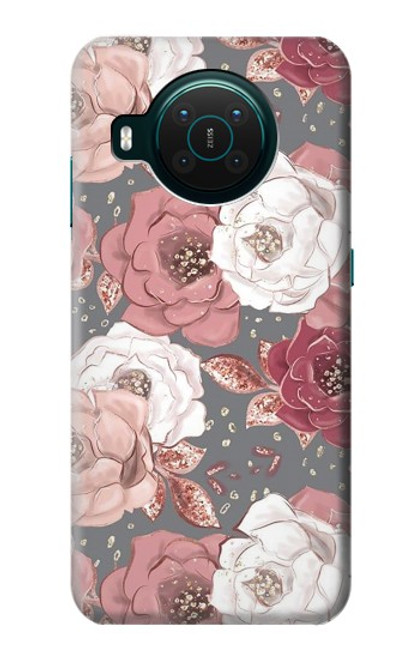 S3716 Rose Floral Pattern Case For Nokia X10