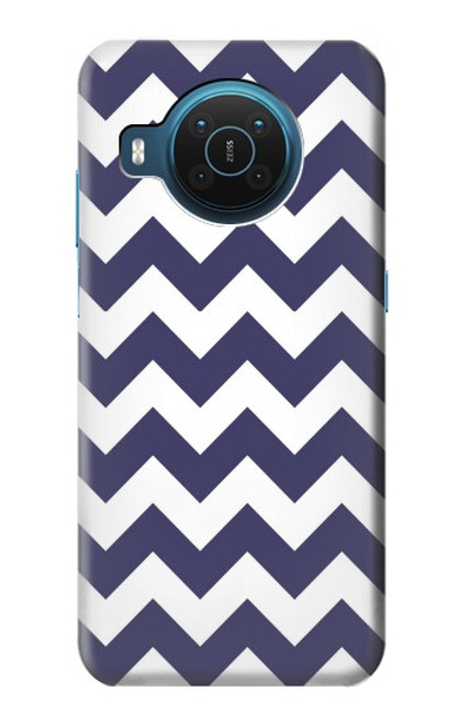 S2345 Navy Blue Shavron Zig Zag Pattern Case For Nokia X20