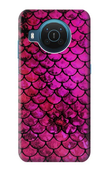 S3051 Pink Mermaid Fish Scale Case For Nokia X20