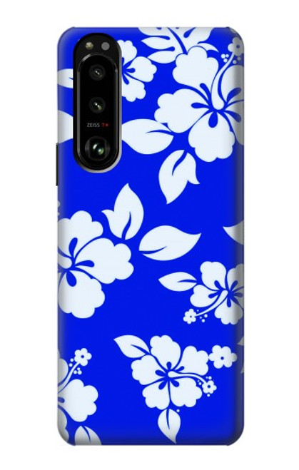 S2244 Hawaiian Hibiscus Blue Pattern Case For Sony Xperia 5 III