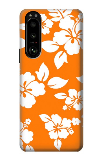 S2245 Hawaiian Hibiscus Orange Pattern Case For Sony Xperia 5 III