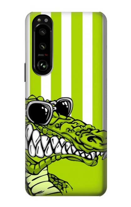 S2323 Funny Green Alligator Crocodile Case For Sony Xperia 5 III