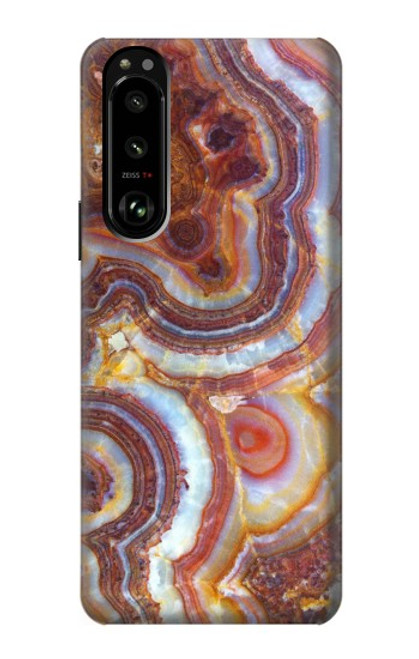 S3034 Colored Marble Texture Printed Case For Sony Xperia 5 III