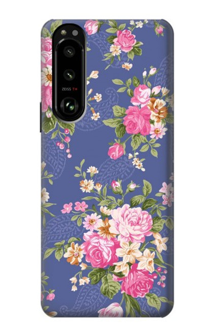S3265 Vintage Flower Pattern Case For Sony Xperia 5 III