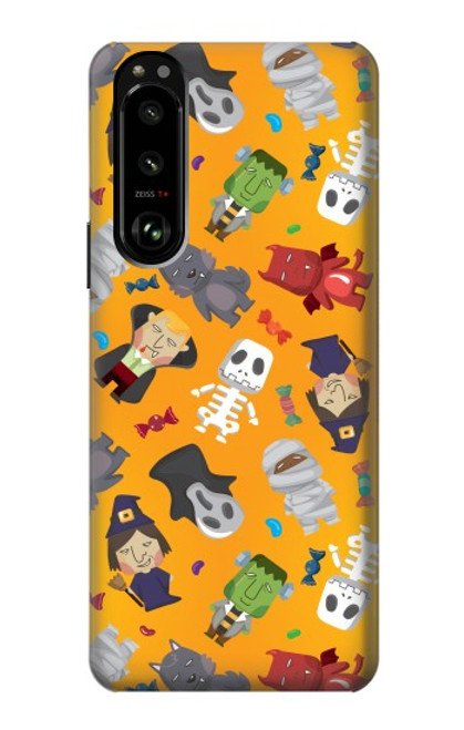 S3275 Cute Halloween Cartoon Pattern Case For Sony Xperia 5 III