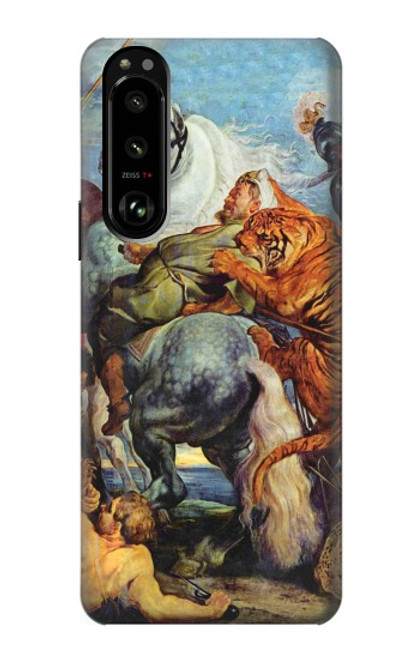 S3331 Peter Paul Rubens Tiger und Lowenjagd Case For Sony Xperia 5 III