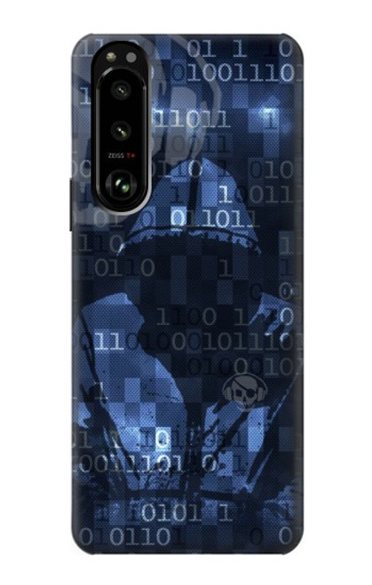 S3431 Digital Code Cyber Hacker Case For Sony Xperia 5 III