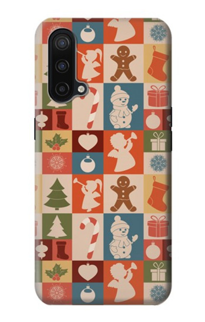 S2854 Cute Xmas Pattern Case For OnePlus Nord CE 5G