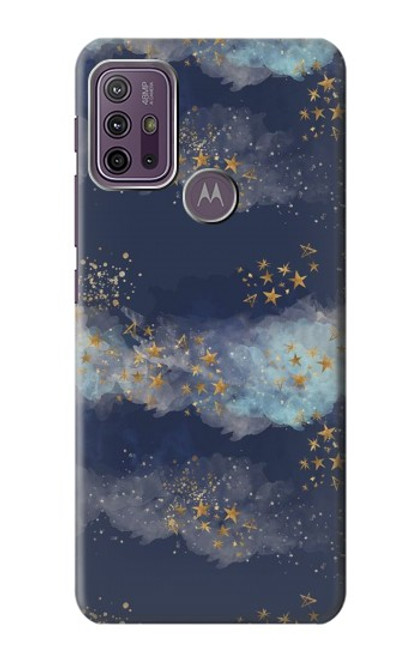 S3364 Gold Star Sky Case For Motorola Moto G10 Power