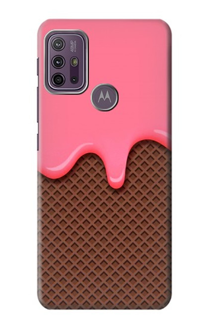 S3754 Strawberry Ice Cream Cone Case For Motorola Moto G10 Power