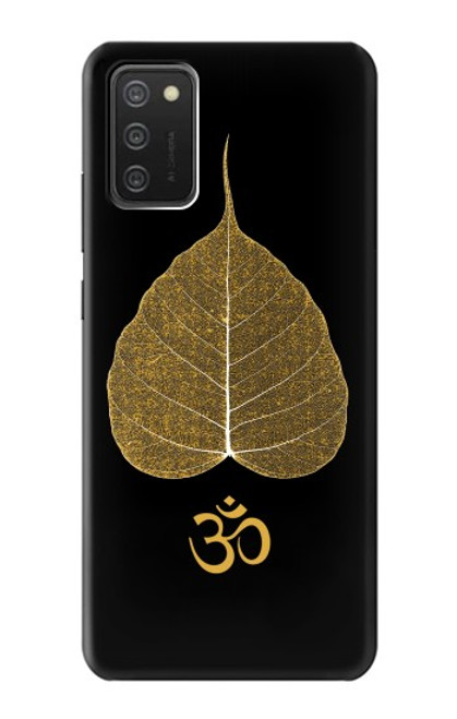 S2331 Gold Leaf Buddhist Om Symbol Case For Samsung Galaxy A03S