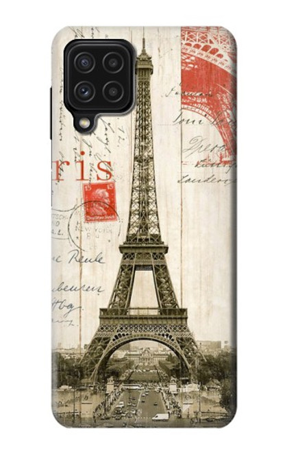 S2108 Eiffel Tower Paris Postcard Case For Samsung Galaxy A22 4G