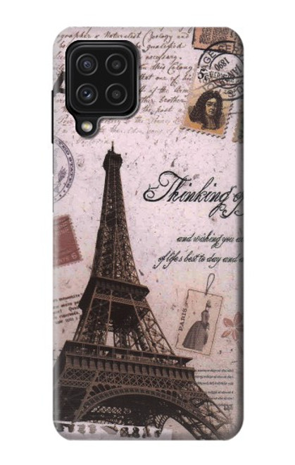 S2211 Paris Postcard Eiffel Tower Case For Samsung Galaxy A22 4G