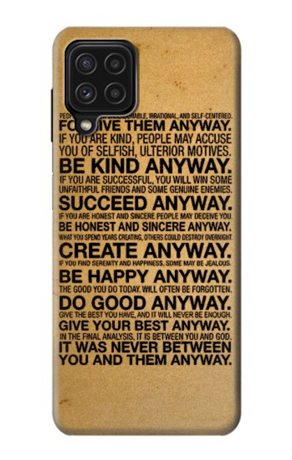 S2513 Mother Teresa Anyway Quotes Case For Samsung Galaxy A22 4G