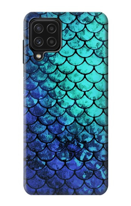 S3047 Green Mermaid Fish Scale Case For Samsung Galaxy A22 4G