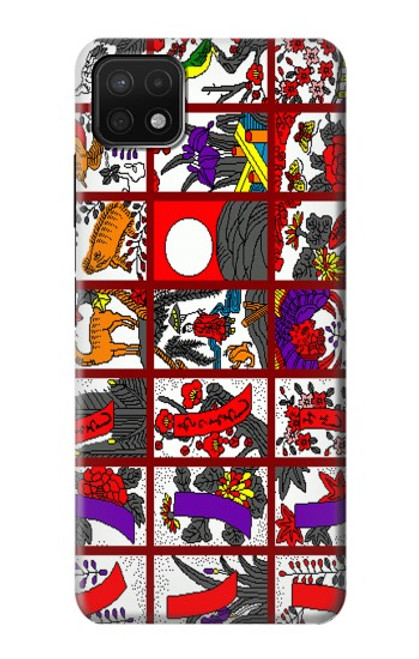 S1923 Hanafuda Japanese Flower Card Case For Samsung Galaxy A22 5G