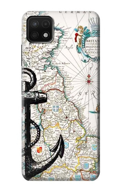 S1962 Nautical Chart Case For Samsung Galaxy A22 5G