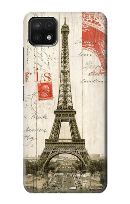 S2108 Eiffel Tower Paris Postcard Case For Samsung Galaxy A22 5G