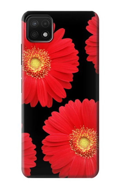 S2478 Red Daisy flower Case For Samsung Galaxy A22 5G