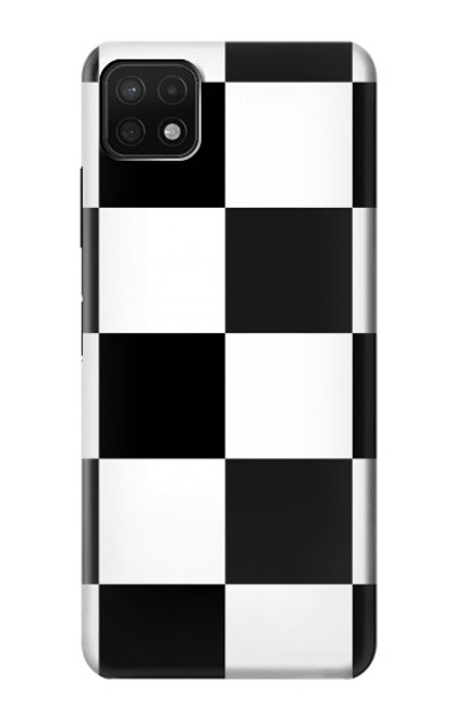 S2492 Black and White Check Case For Samsung Galaxy A22 5G