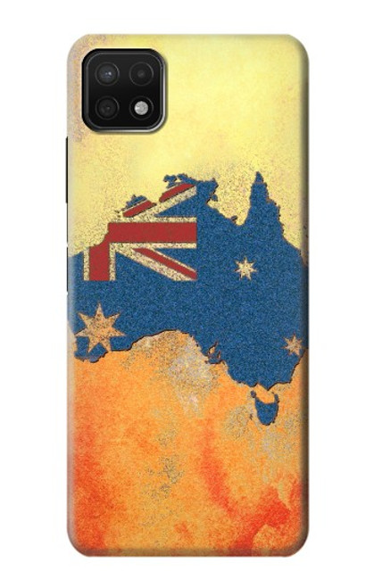 S2494 Australia Flag Map Rock Texture Case For Samsung Galaxy A22 5G