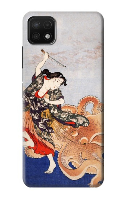 S2496 Japan Art Utagawa Kuniyoshi Tamatori Case For Samsung Galaxy A22 5G