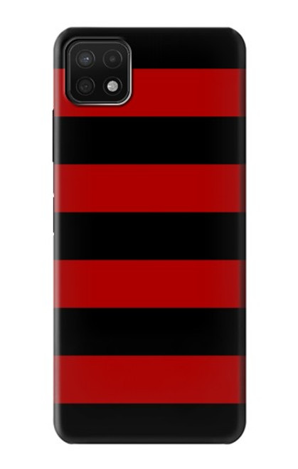 S2638 Black and Red Striped Case For Samsung Galaxy A22 5G