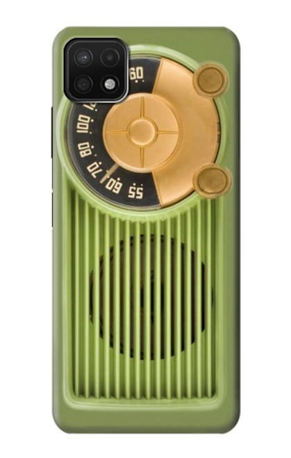 S2656 Vintage Bakelite Radio Green Case For Samsung Galaxy A22 5G