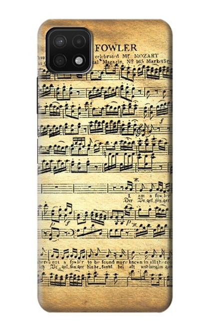 S2667 The Fowler Mozart Music Sheet Case For Samsung Galaxy A22 5G