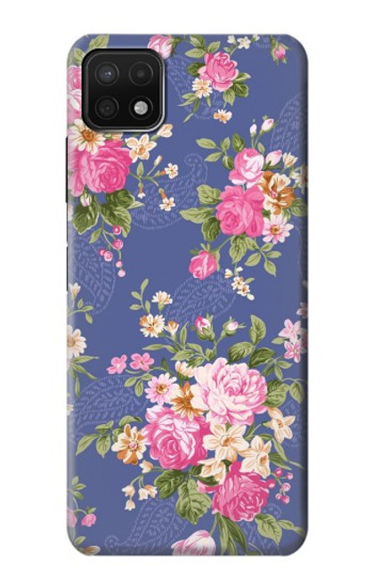 S3265 Vintage Flower Pattern Case For Samsung Galaxy A22 5G