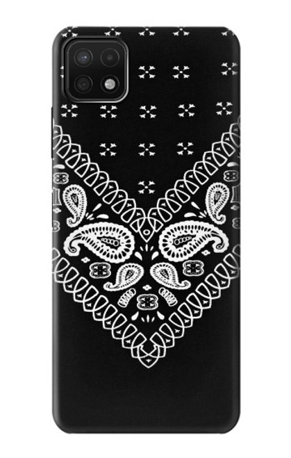 S3363 Bandana Black Pattern Case For Samsung Galaxy A22 5G