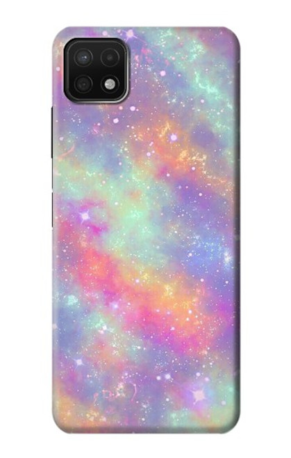 S3706 Pastel Rainbow Galaxy Pink Sky Case For Samsung Galaxy A22 5G