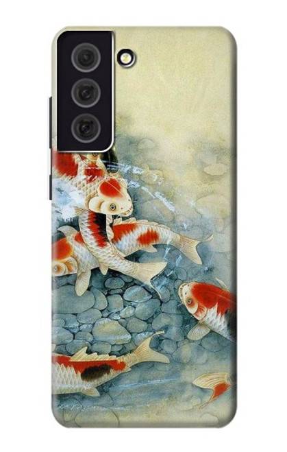 S1654 Koi Carp Fish Art Painting Case For Samsung Galaxy S21 FE 5G