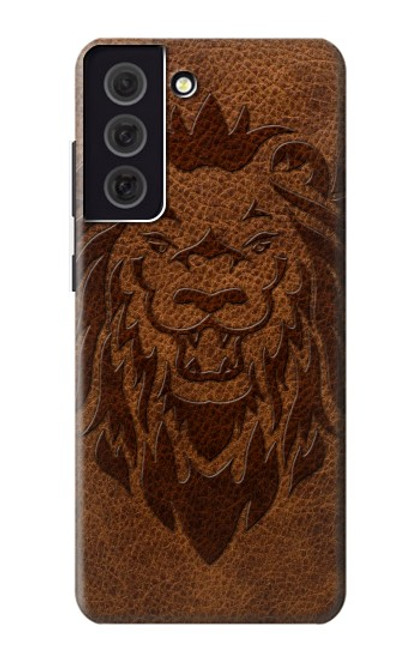 S2529 Leo Zodiac Tattoo Brown Graphic Print Case For Samsung Galaxy S21 FE 5G