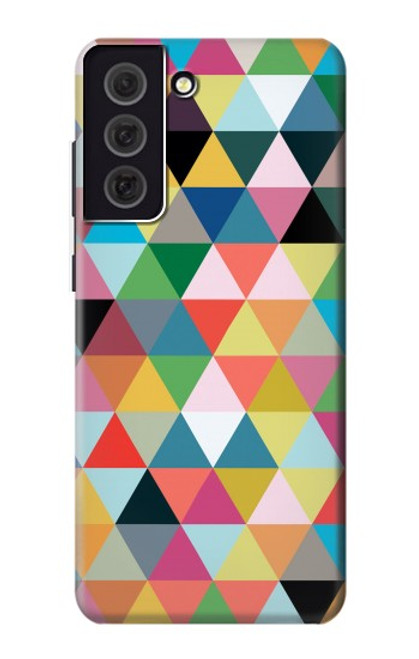 S3049 Triangles Vibrant Colors Case For Samsung Galaxy S21 FE 5G