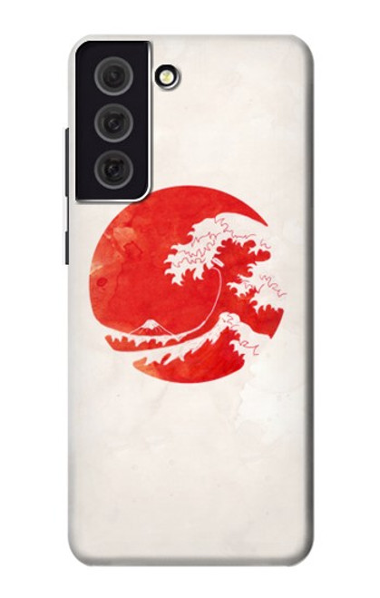 S3237 Waves Japan Flag Case For Samsung Galaxy S21 FE 5G