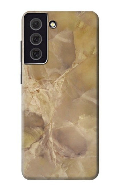 S3240 Yellow Marble Stone Case For Samsung Galaxy S21 FE 5G