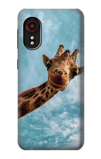 S3680 Cute Smile Giraffe Case For Samsung Galaxy Xcover 5