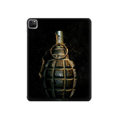 S0881 Hand Grenade Hard Case For iPad Pro 12.9 (2022,2021,2020,2018, 3rd, 4th, 5th, 6th)