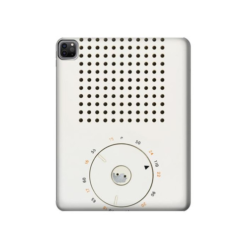 S1857 Retro Transistor Radio Hard Case For iPad Pro 12.9 (2022,2021,2020,2018, 3rd, 4th, 5th, 6th)