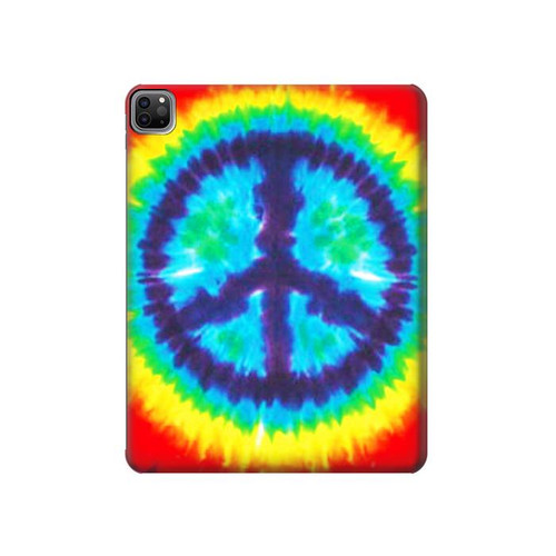 S1870 Tie Dye Peace Hard Case For iPad Pro 12.9 (2022, 2021, 2020, 2018), Air 13 (2024)