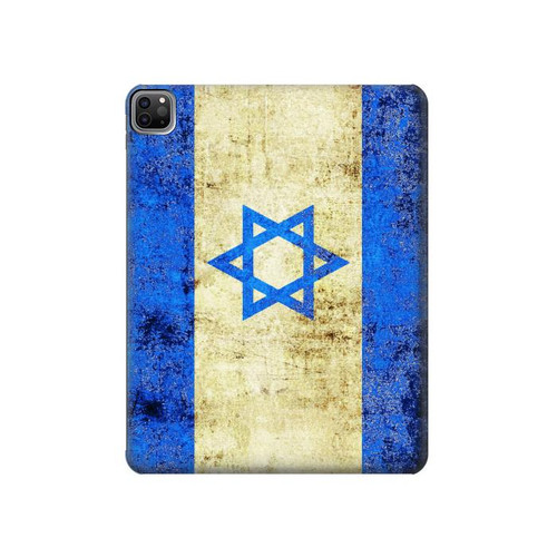 S2614 Israel Old Flag Hard Case For iPad Pro 12.9 (2022, 2021, 2020, 2018), Air 13 (2024)