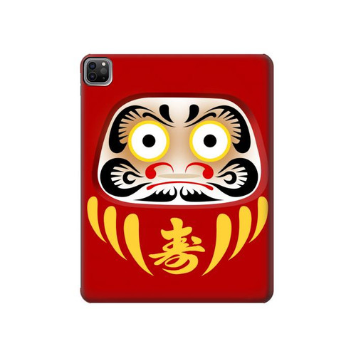 S3045 Japan Good Luck Daruma Doll Hard Case For iPad Pro 12.9 (2022,2021,2020,2018, 3rd, 4th, 5th, 6th)