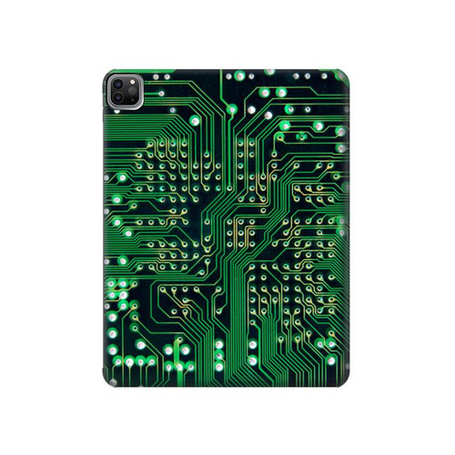 S3392 Electronics Board Circuit Graphic Hard Case For iPad Pro 12.9 (2022,2021,2020,2018, 3rd, 4th, 5th, 6th)