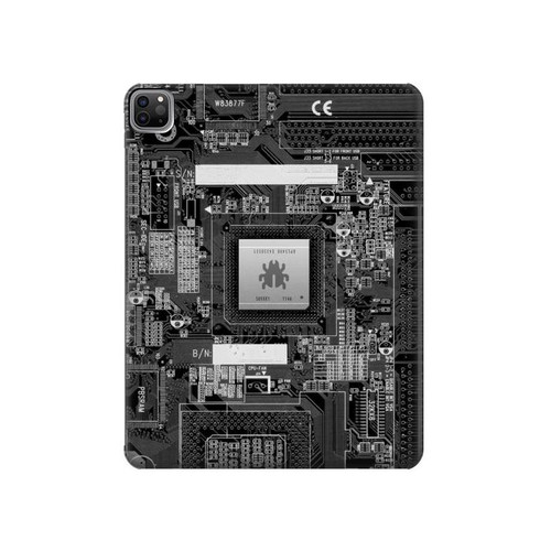 S3434 Bug Circuit Board Graphic Hard Case For iPad Pro 12.9 (2022,2021,2020,2018, 3rd, 4th, 5th, 6th)