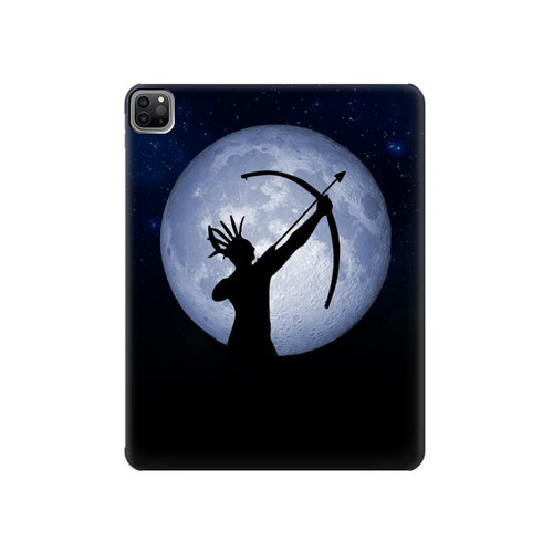 S3489 Indian Hunter Moon Hard Case For iPad Pro 12.9 (2022, 2021, 2020, 2018), Air 13 (2024)