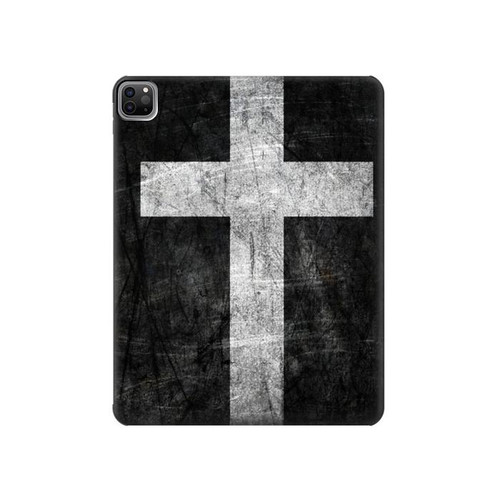 S3491 Christian Cross Hard Case For iPad Pro 12.9 (2022,2021,2020,2018, 3rd, 4th, 5th, 6th)